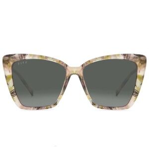 Diff Becky Ii Polarized Sunglasses Agate Gold Fra… - image 1